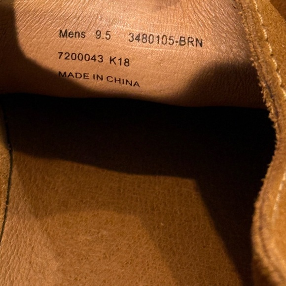 Men’s FRYE Beacon brown suede leather lace up sneakers- Size 9.5 - Picture 8 of 9